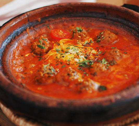 Recette de tajine de kefta boulettes de viande avec marinade marocaine Amazigh Képices