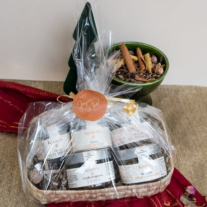 Coffret Table marocaine Képices emballé pour Noël