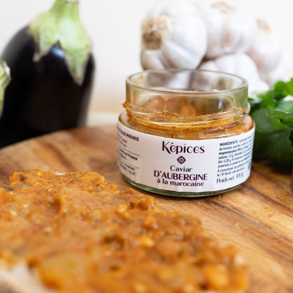 Caviar d'aubergine à la marocaine Képices pour l'apéritif