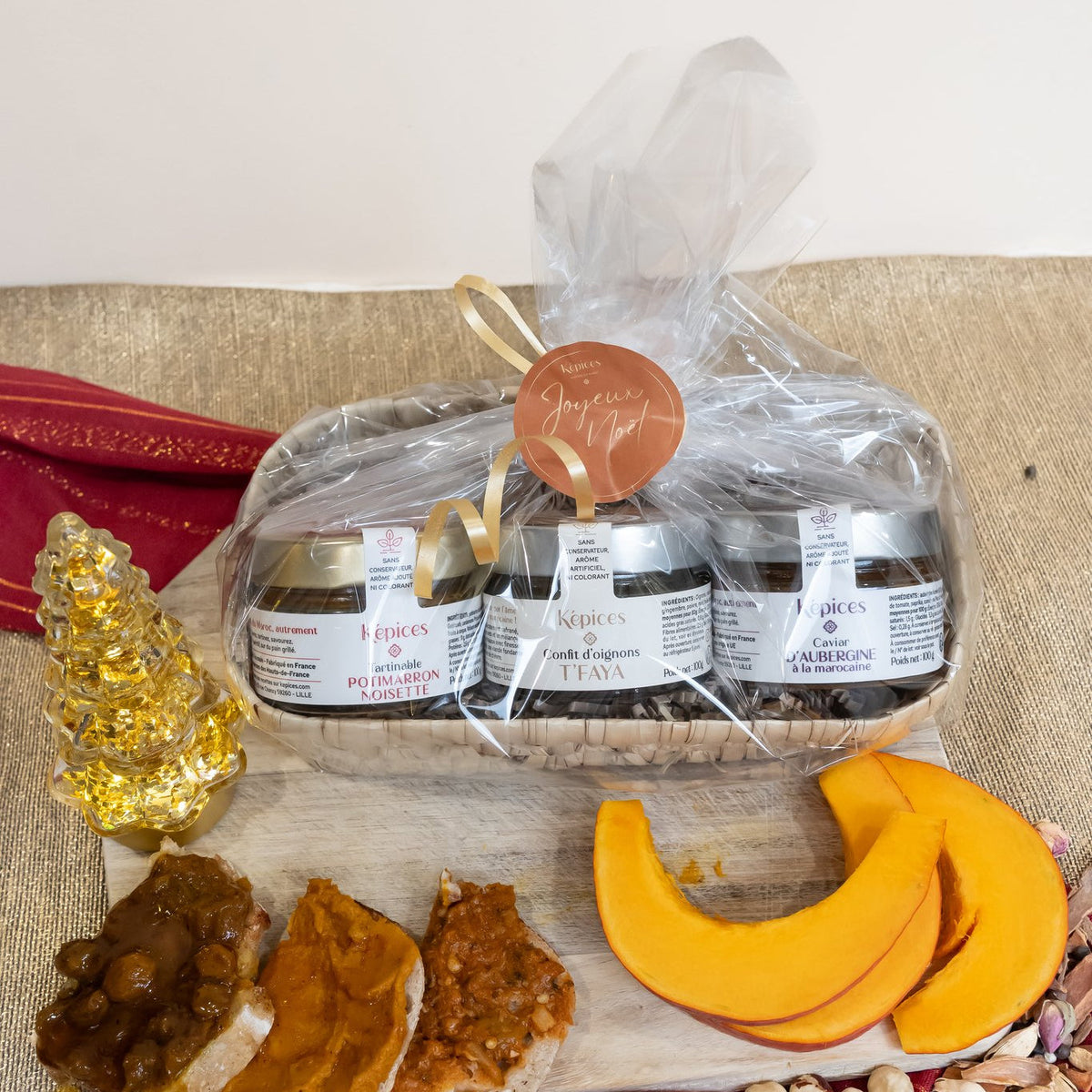 Coffret Apéritif Képices emballé pour Noël
