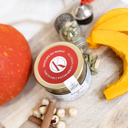 Couvercle du tartinable Potimarron Noisette Képices vu du dessus