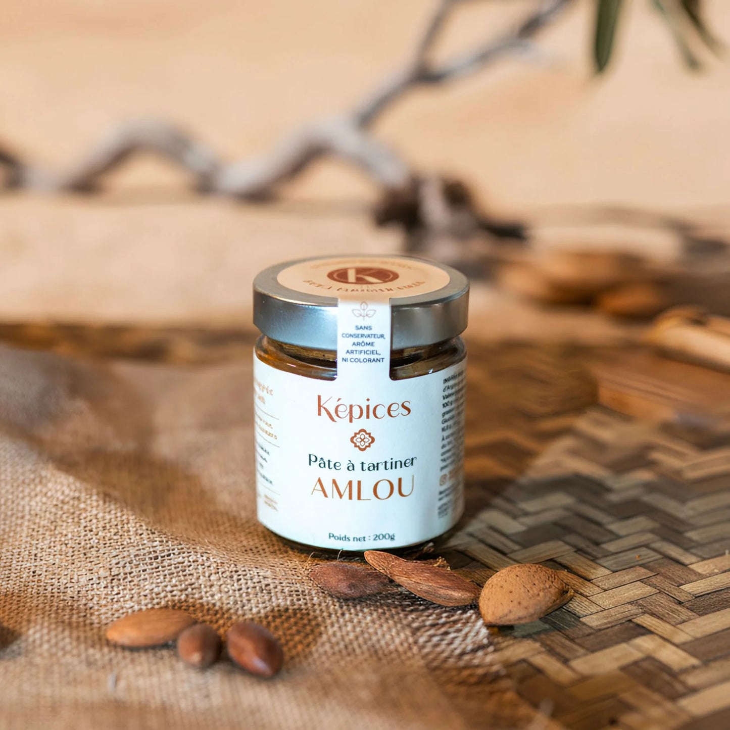 Amlou Képices – Pâte d’Amande à l’Huile d’Argan & Miel d’Oranger