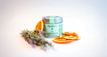 Thé vert à la menthe, cannelle et safran