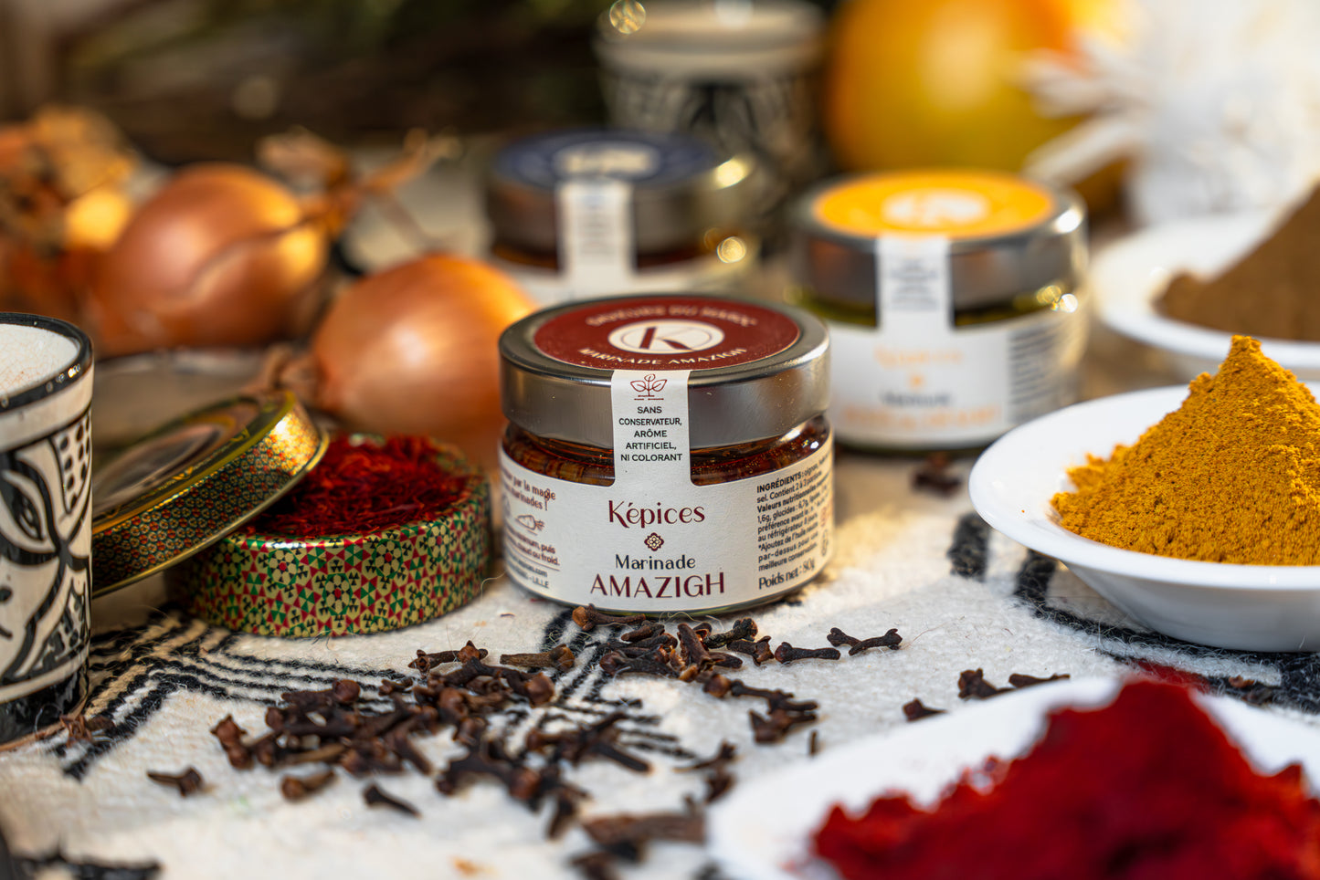 Marinade Amazigh Képices – marinade marocaine artisanale au cumin, paprika et coriandre.