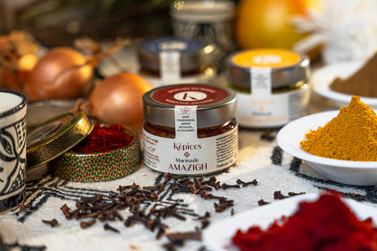 Marinade Amazigh Képices – marinade marocaine artisanale au cumin, paprika et coriandre.