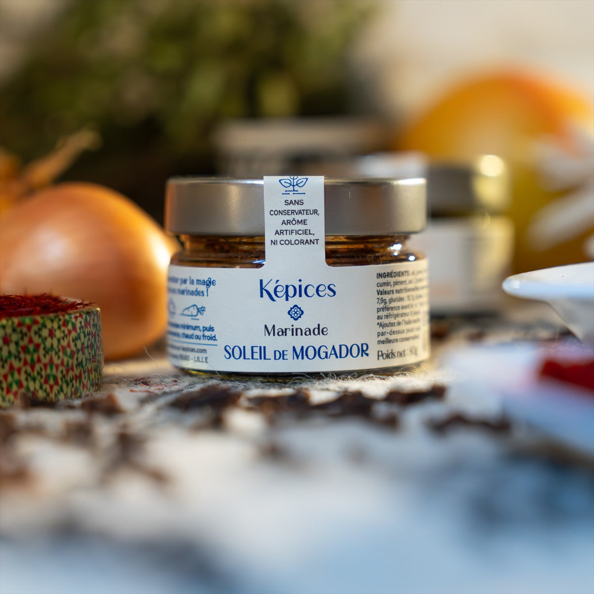 Pot de marinade marocaine artisanale ail persil paprika façon chermoula Képices