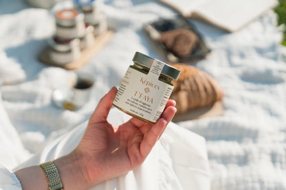 Texture du confit d’oignons T’Faya Képices – oignons fondants, raisins secs, miel, safran