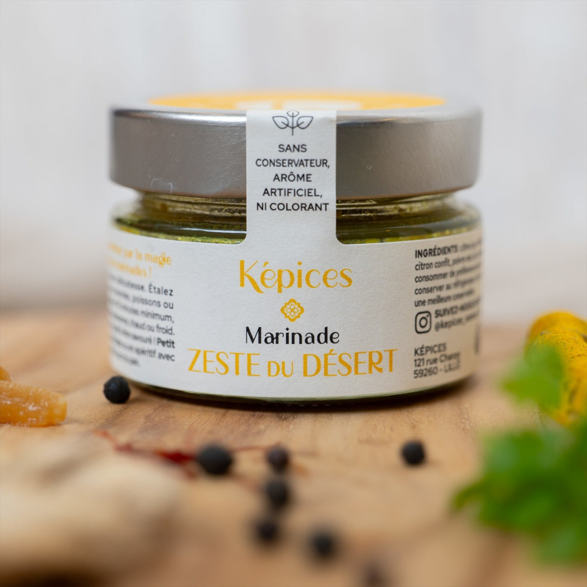Marinade artisanale pour poulet au citron confit gingembre et curcuma Képices