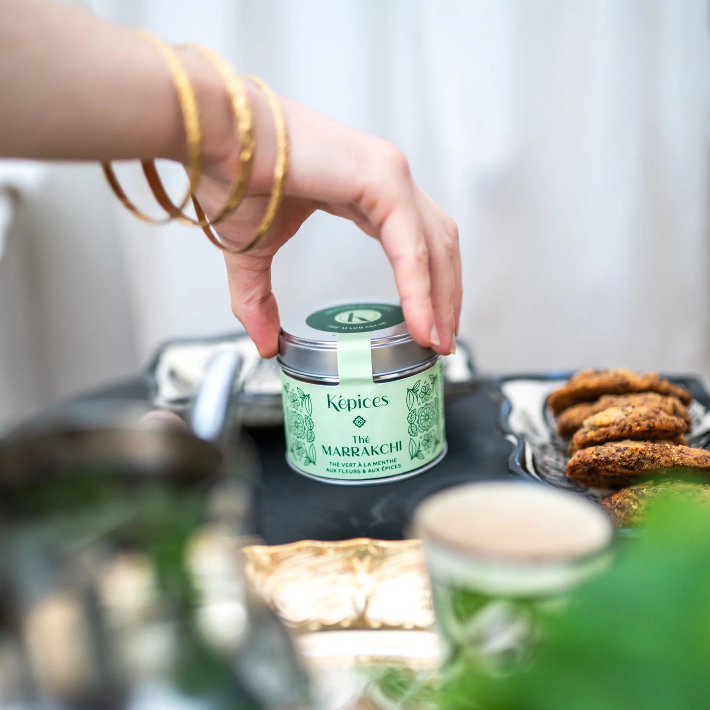 Thé Marrakchi Képices - Thé vert à la menthe aux fleurs et épices